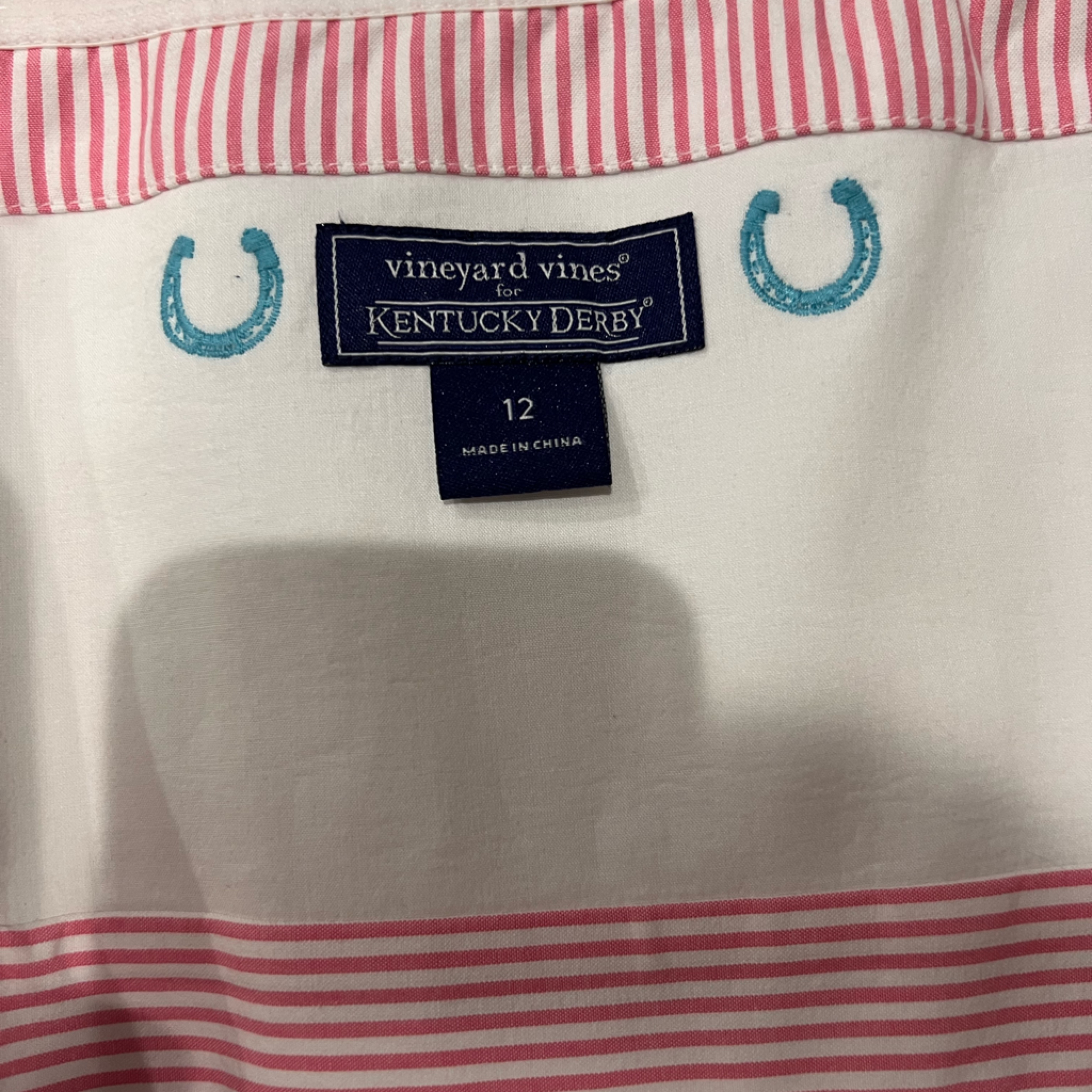 Vineyard Vines Kentucky Derby Strapless Dress Size 12